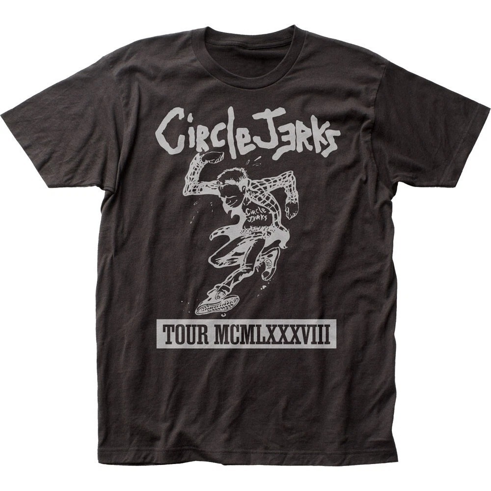 Circle Jerks 1988 Tour Mens T Shirt Rock And Roll Music Classic Band Tee Black